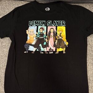 Demon Slayer Black Short Sleeve Kids Tee